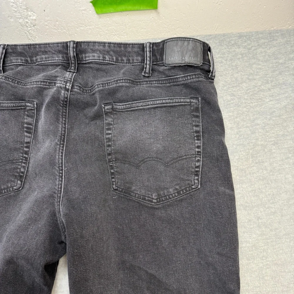 American Eagle Jeans‎ Mens 36x36 (37x34) Black Original Bootcut Airflex+ Stretch